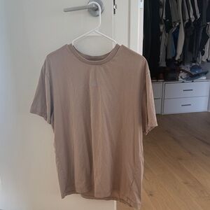 All Saints Light Brown Short Sleeve Tee